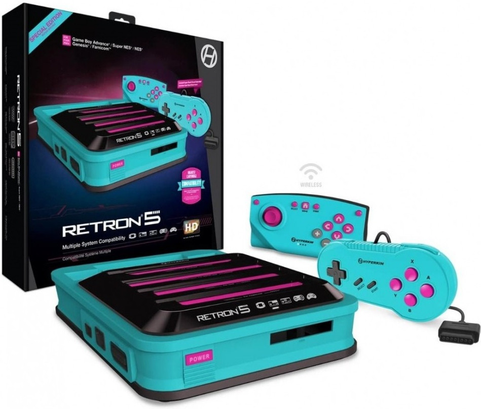 Hyperkin - RetroN 5 - HD gaming console voor Game Boy / Game Boy Color / Game Boy Advance / NES / Super NES / Super Famicom / Famicon / Genesis / Mega Drive / Master System (hyper