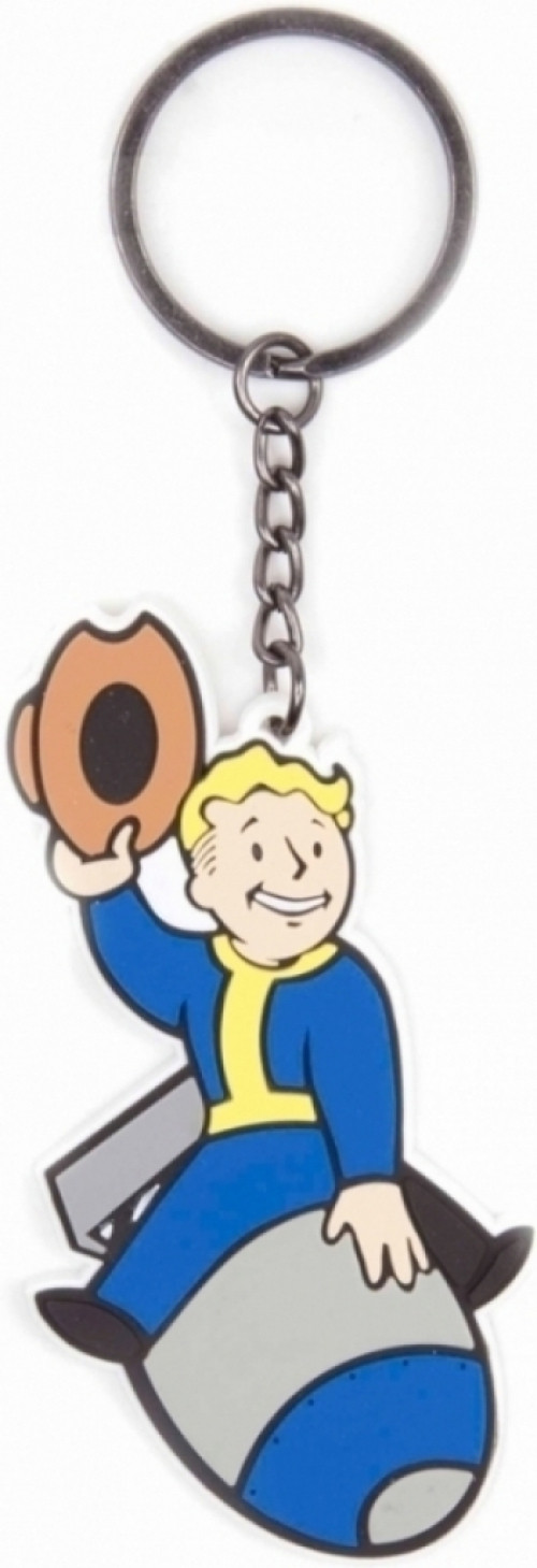 Image of Fallout 4 - Bomber Skill Rubber Keychain