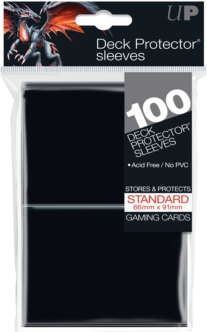 Ultra Pro - Deck Protector Sleeves Zwart (100 stuks)