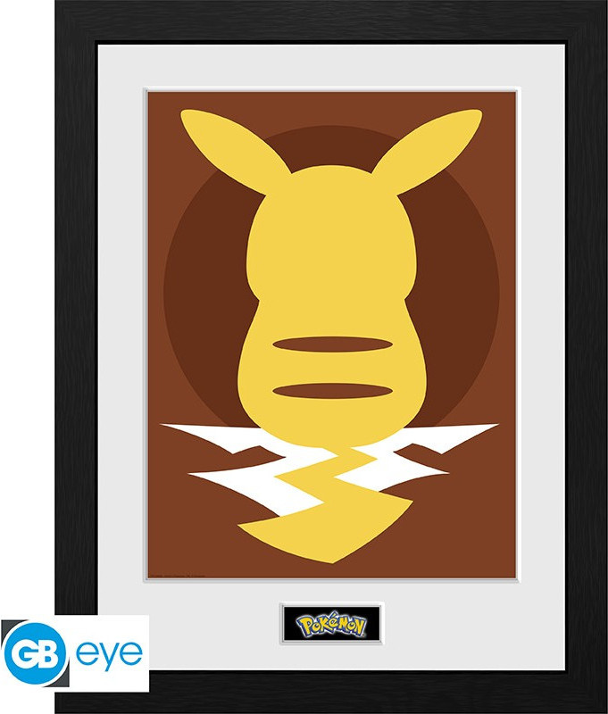 Pokemon Framed Print - Pikachu Silhouette