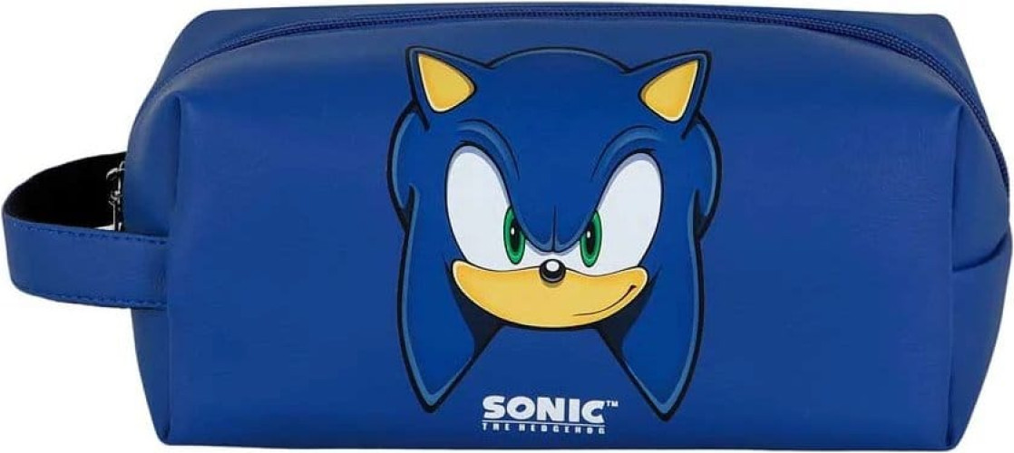 Sonic the Hedgehog Plus Brick Travel Toiletry Bag - Sight Blue