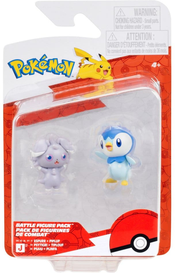 Pokemon Battle Feature Figure - Espurr & Piplup