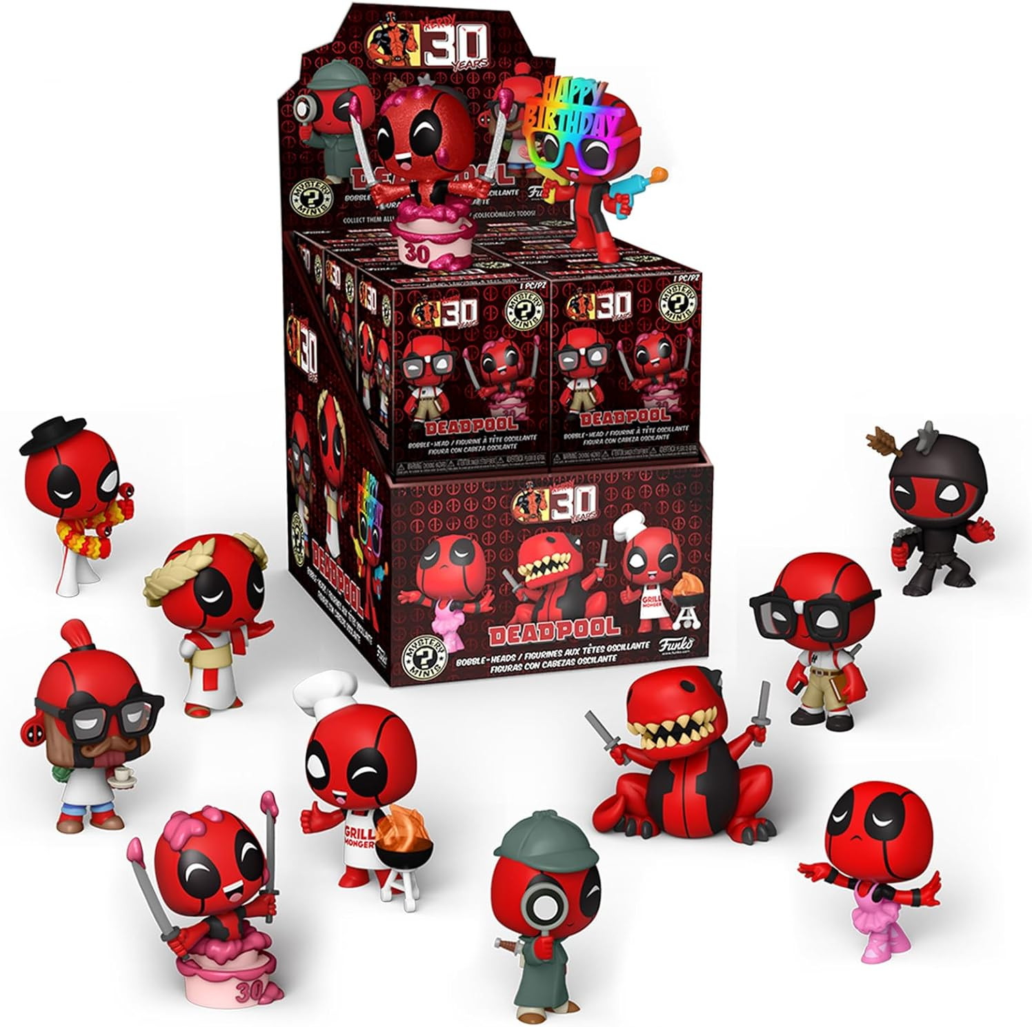Funko Deadpool  Mystery Mini Vinyl Figure (30th Anniversary)