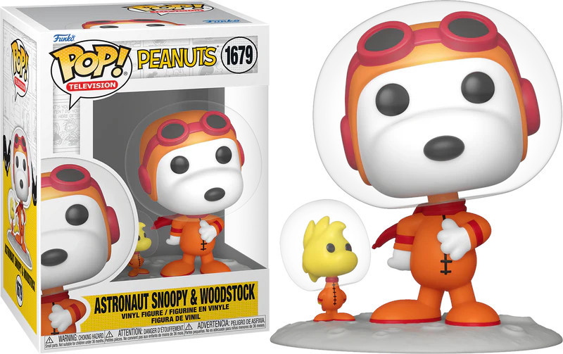 Peanuts Funko Pop Vinyl Astronaut Snoopy & Woodstock