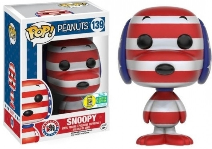 Image of Peanuts Pop Vinyl: Red White & Blue Snoopy Limited Edition