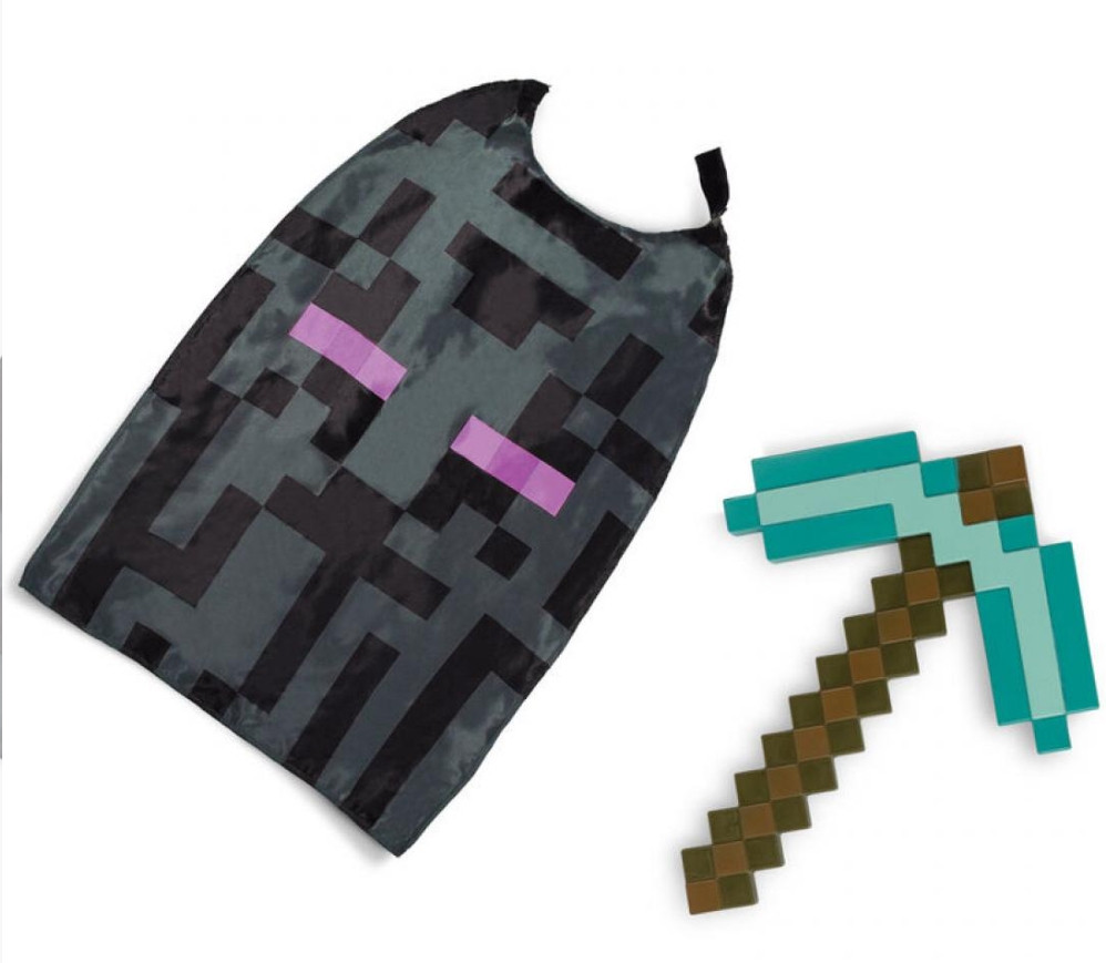 Minecraft - Diamond Pickaxe & Cape Set