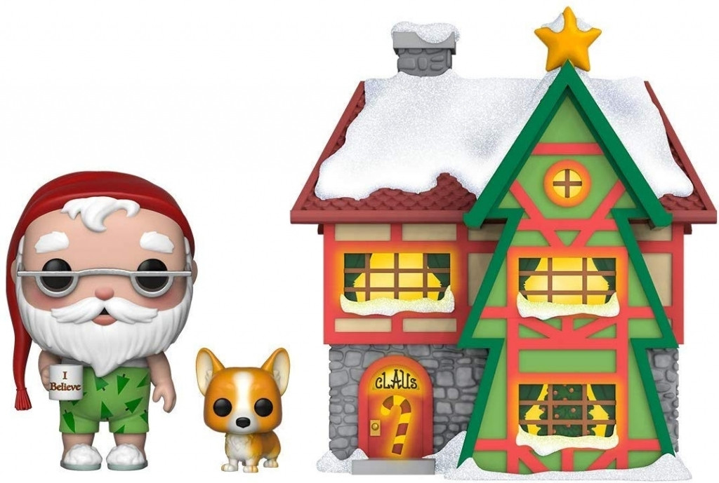 Peppermint Lane Pop Vinyl Santa Claus & Nutmeg with House