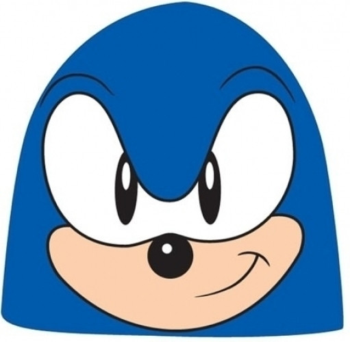 Image of Sonic Blue Screenprint Face Beanie