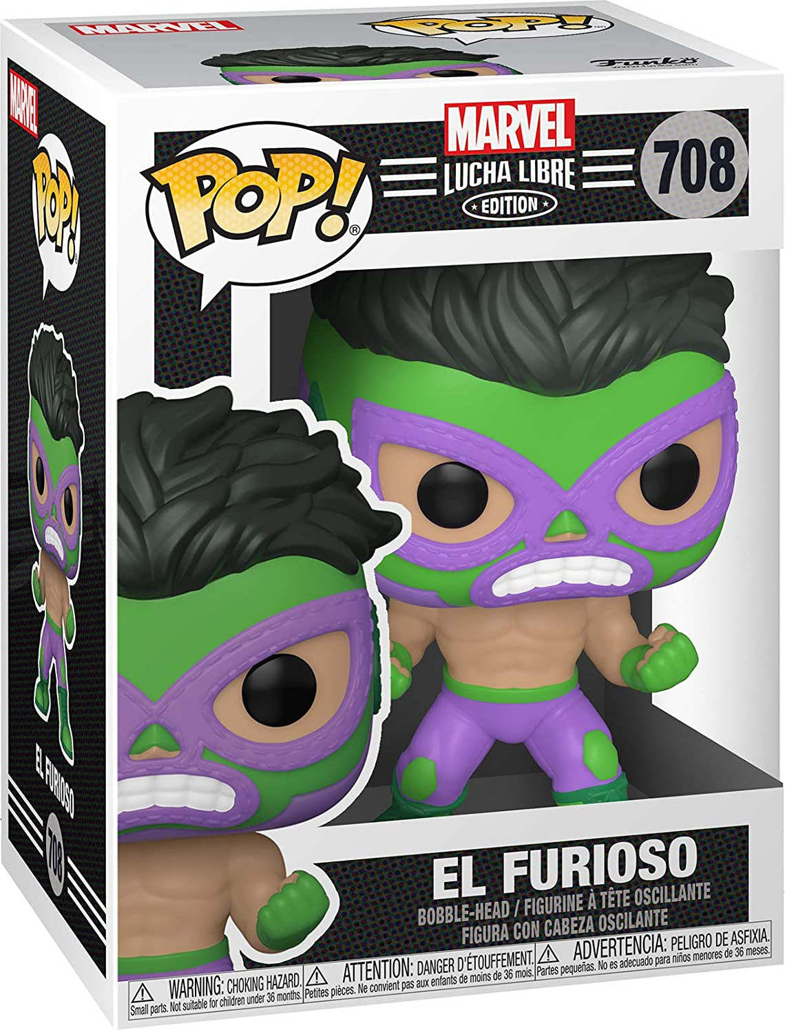 Marvel Lucha Libre Pop Vinyl El Furioso (The Hulk)
