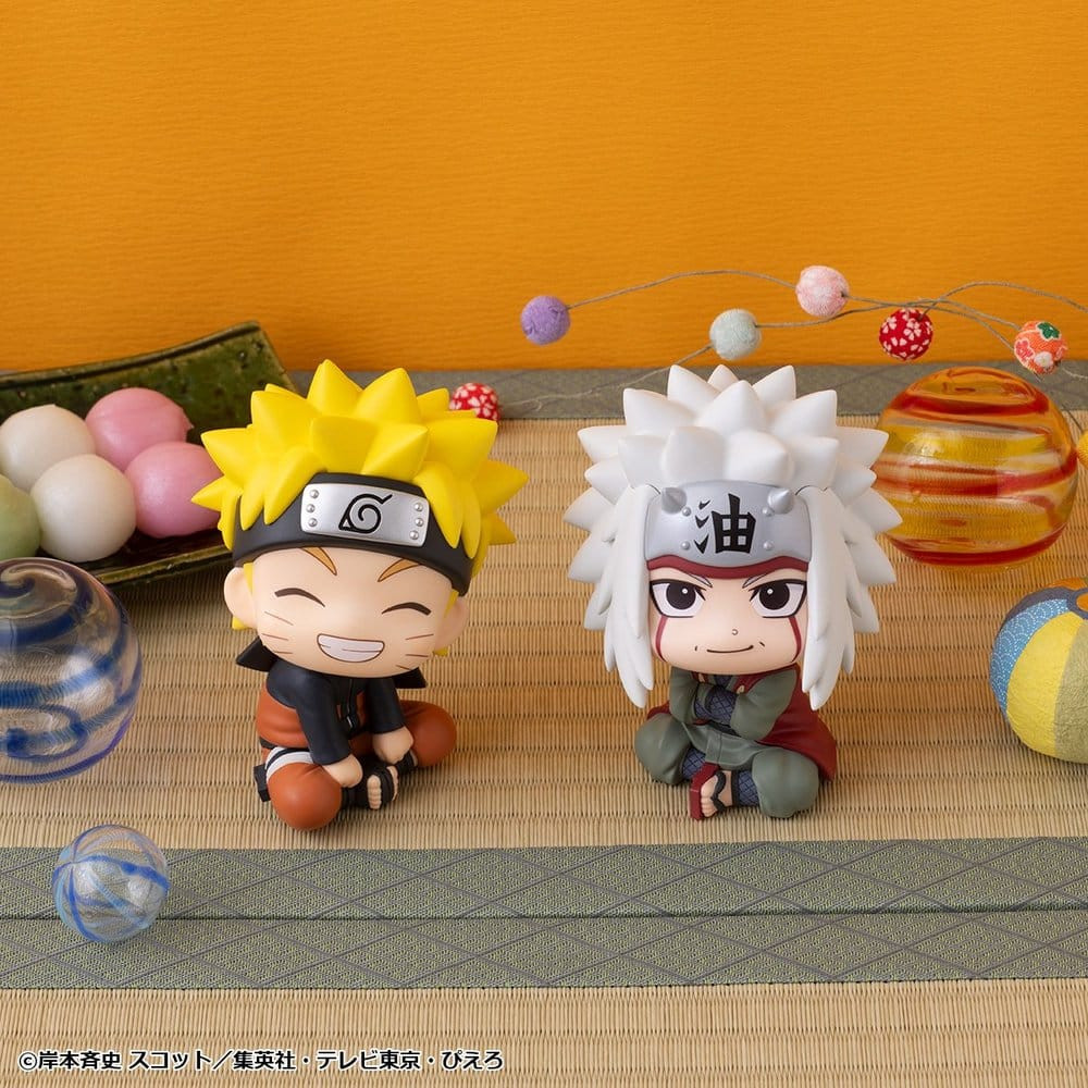 Megahouse Naruto Shippuden Look Up 2-Pack Figure - Naruto Uzumaki Smile Ver. & Jiraiya (with gift)