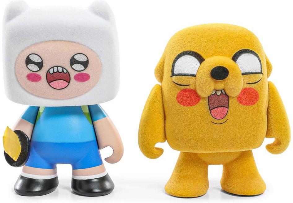 Adventure Time Mini Figure 2-Pack - Finn & Jake (Flocked) afbeelding