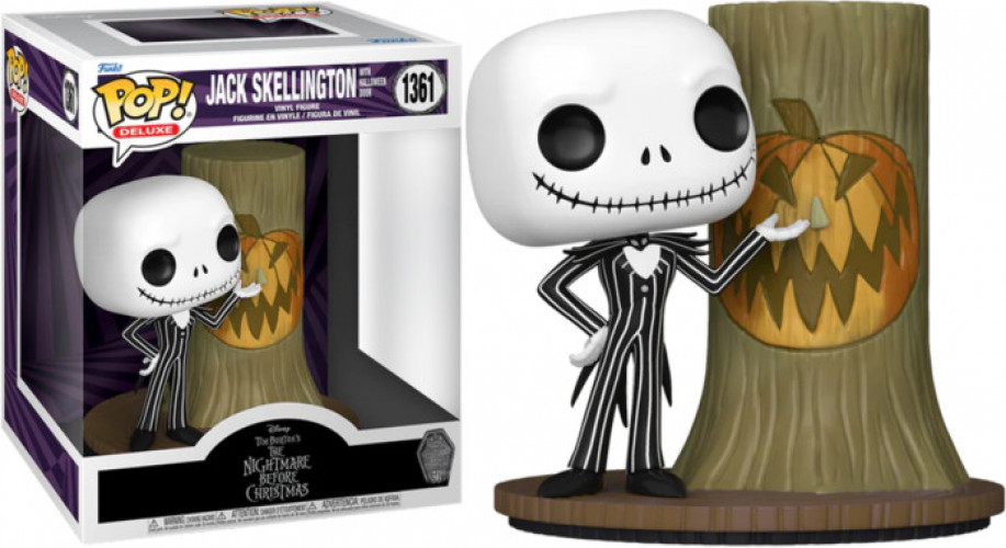 Disney Nightmare Before Christmas Deluxe Funko Pop Vinyl: Jack Skellington with Halloween Door afbeelding