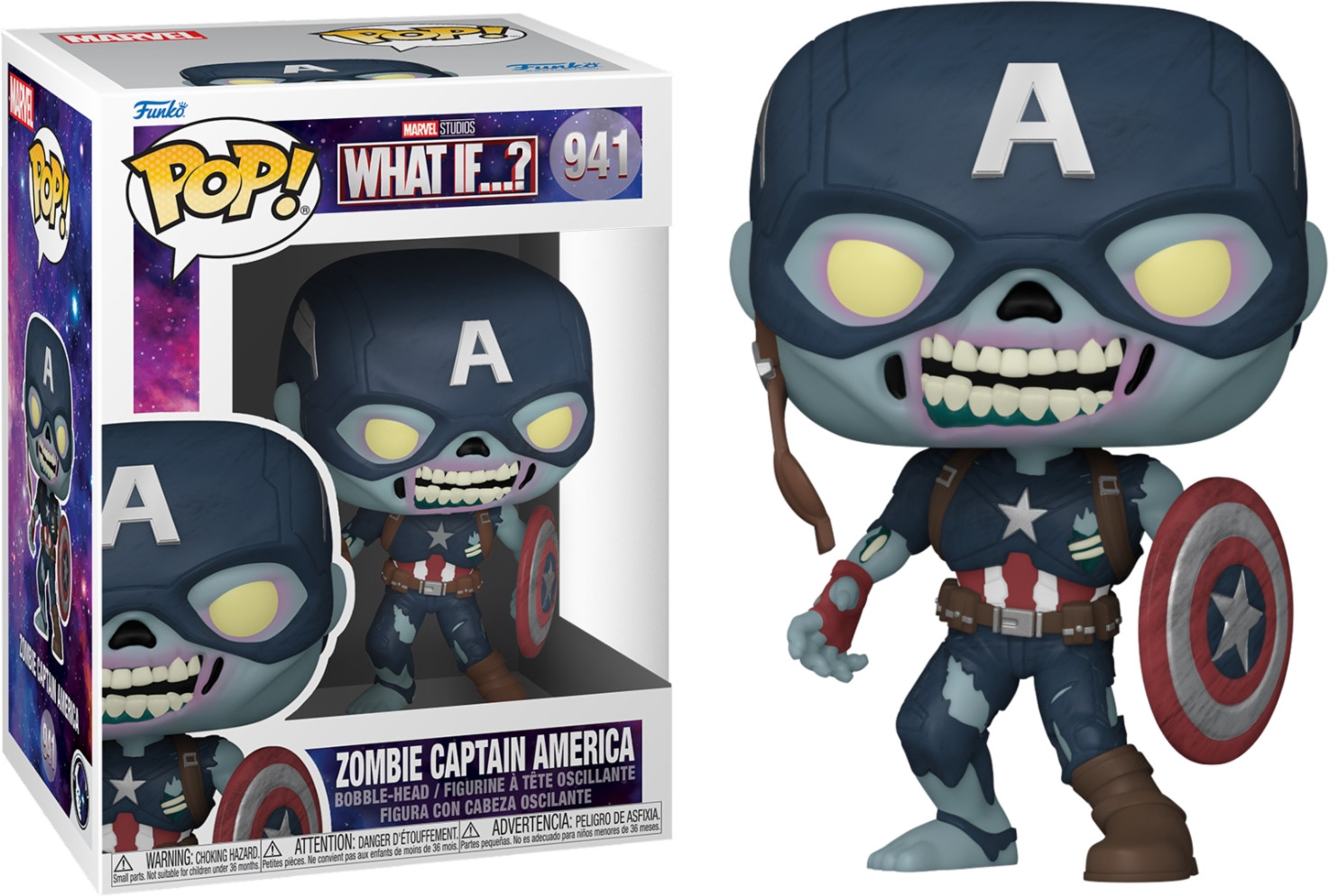 Marvel What If... Pop Vinyl Zombie Captain America (941)