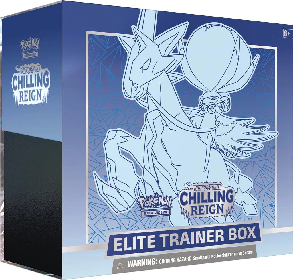 Pokemon TCG Sword & Shield Chilling Reign Elite Trainer Box - Blue