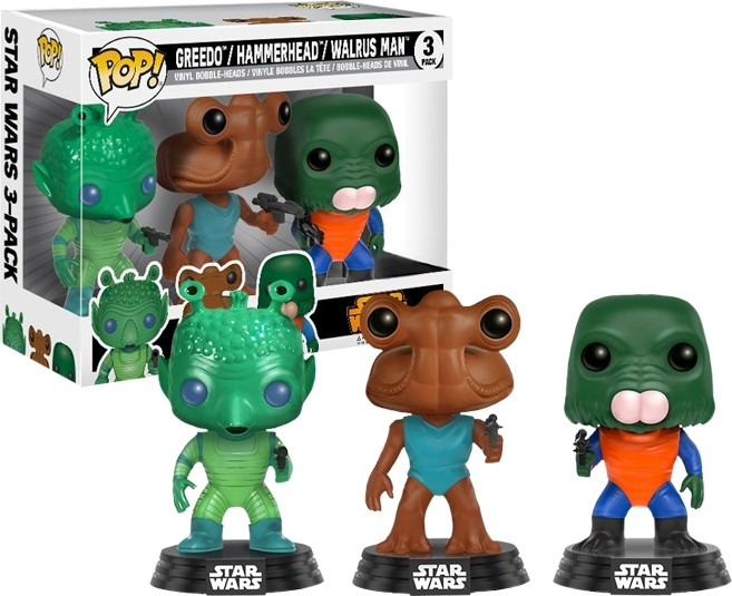 Star Wars Pop Vinyl Greedo / Hammerhead / Walrus Man 3-Pack