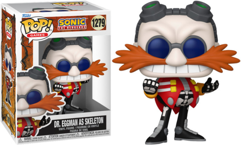 Sonic the Hedgehog Funko Pop Vinyl: Dr. Eggman as Skeleton