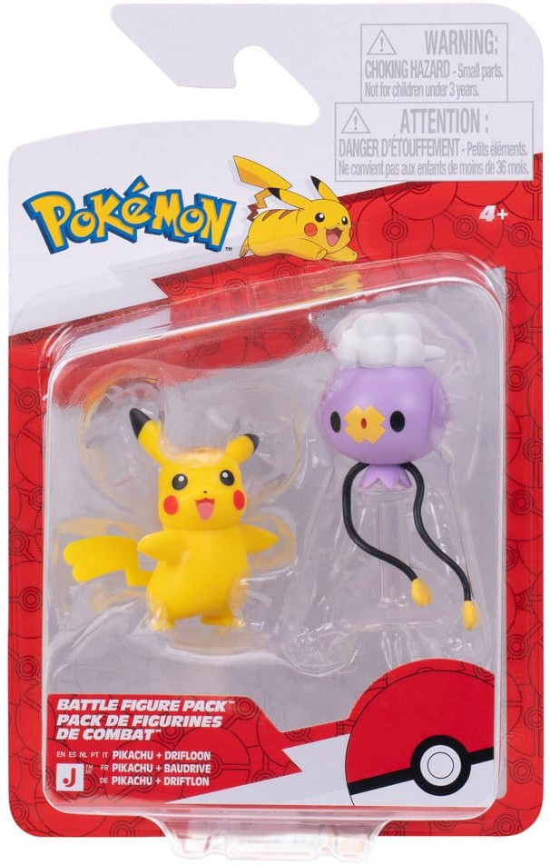 Pokemon Battle Figure Pack - Drifloon & Pikachu