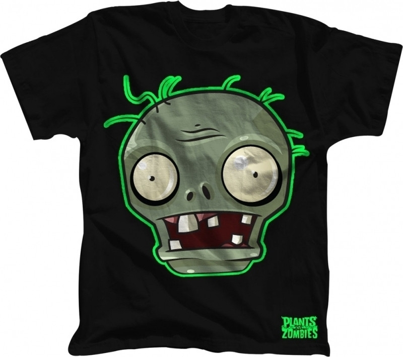 Image of Plants vs Zombies T-Shirt Zombie Face