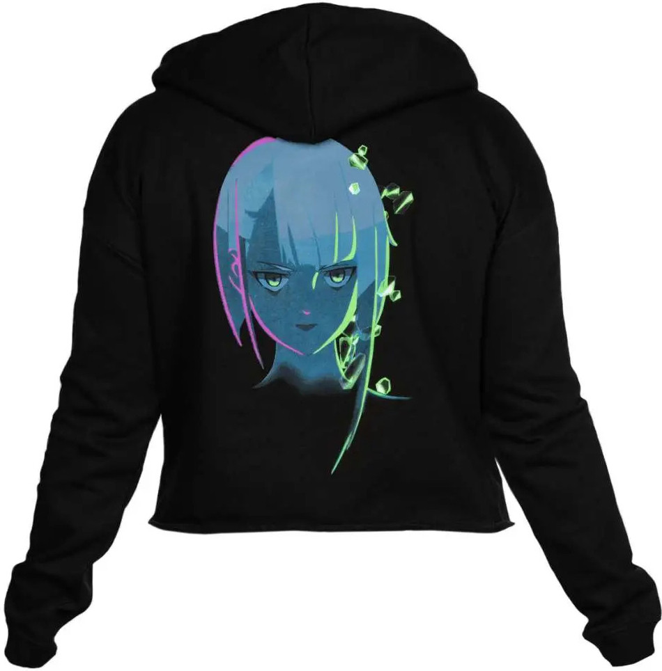 Cyberpunk Edgerunners - Neon Lucy Cropped Hoodie