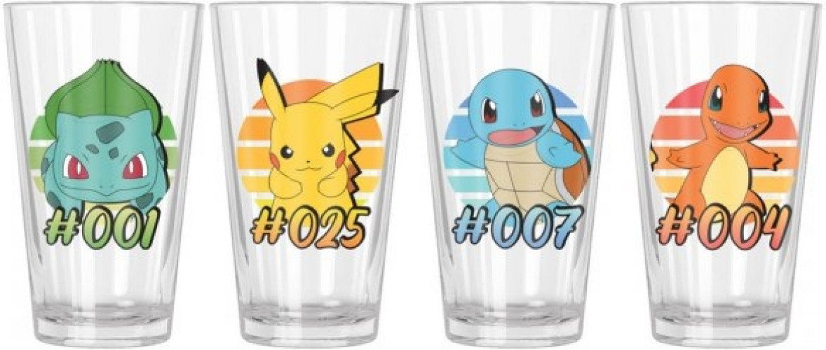 Pokemon - 4 Glasses Set