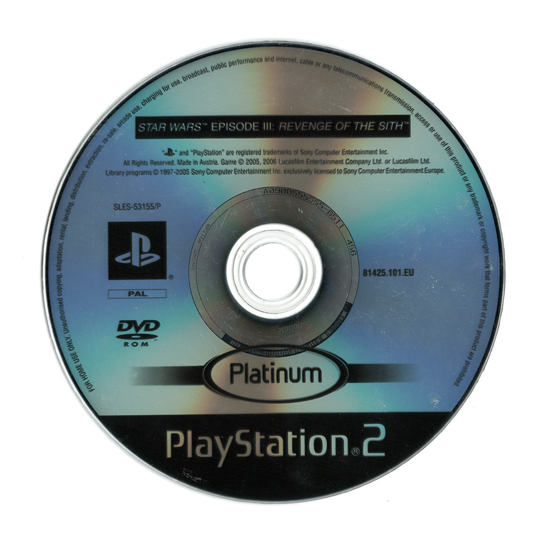 Star Wars Revenge of the Sith (platinum)(losse disc)