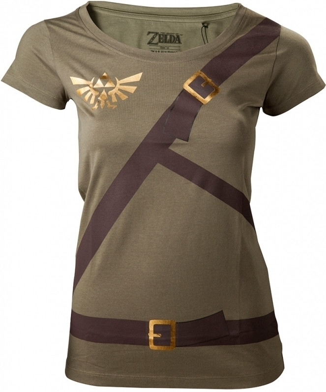 Image of Zelda - Female Link's Shirt with Printed Straps