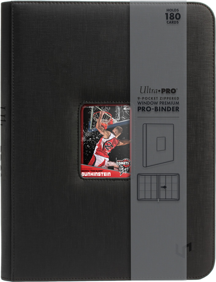Ultra Pro Pro-Binder Zippered 9-Pocket Premium Window - Gray