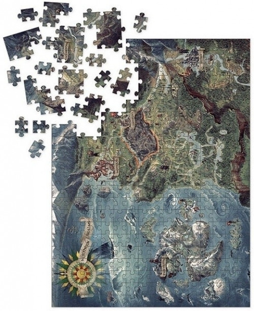 The Witcher 3 Wild Hunt - Witcher World Map Puzzle (1000pcs)