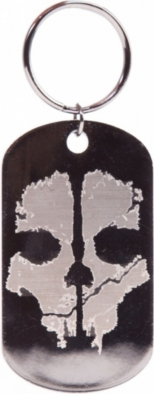 Image of Call Of Duty Ghosts Black Keyring with Logo