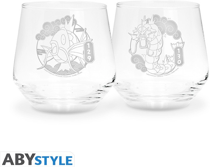 Abystyle Pokemon - 2 Glasses Set Magikarp & Gyarados