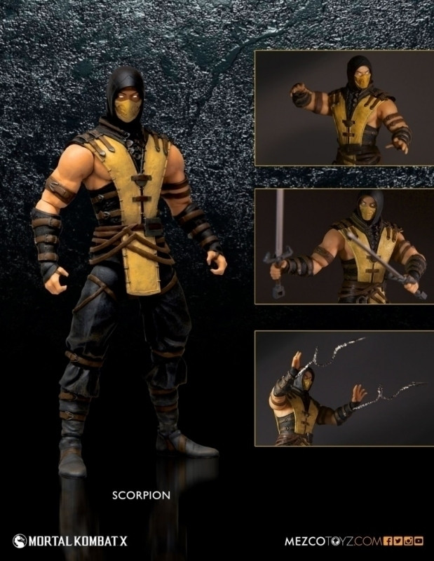 Image of Mortal Kombat X Action Figure: Scorpion (15cm)
