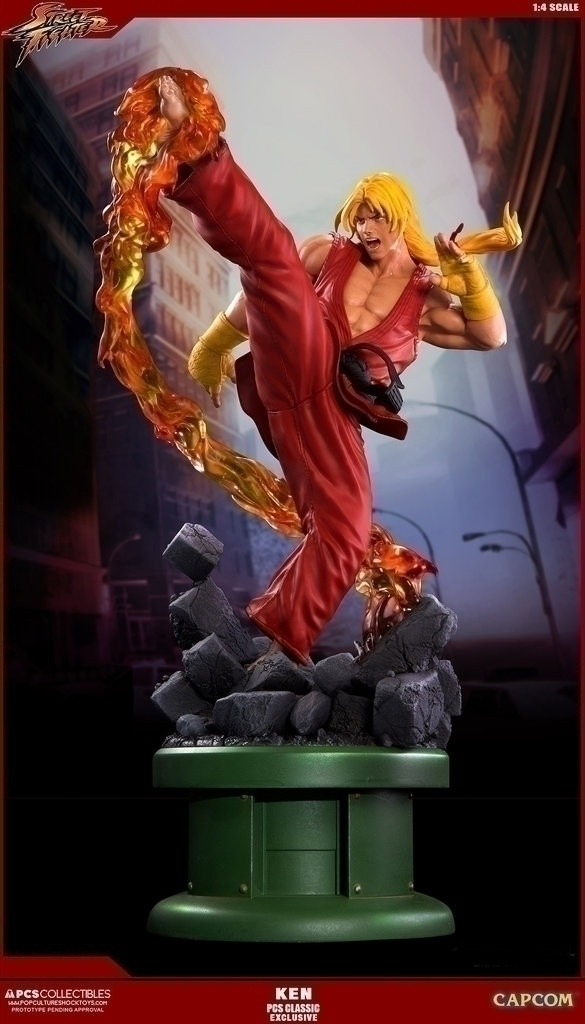Street Fighter IV Ken Dragon Flame Classic Exclusive 1 4 scale Statue