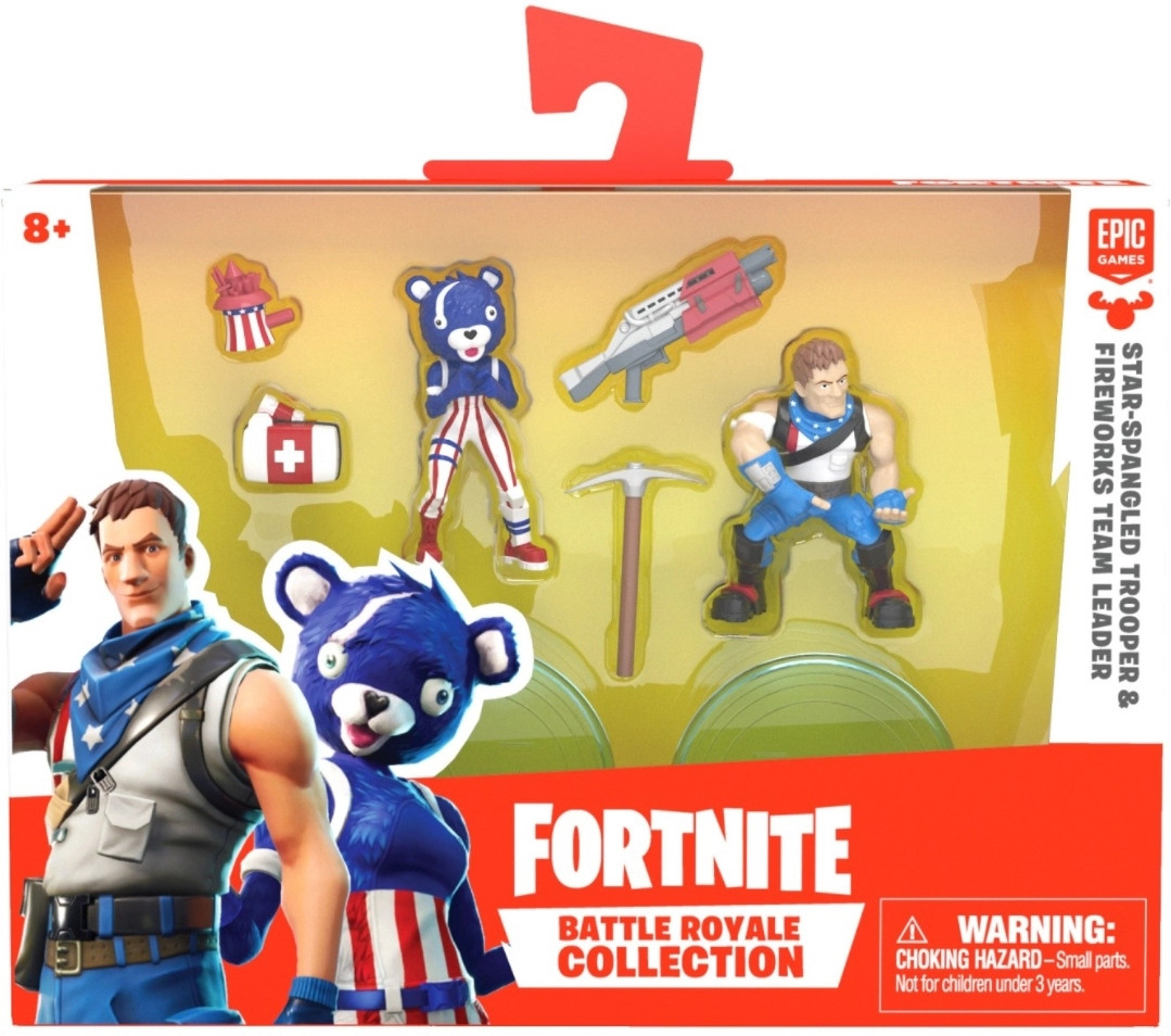 Fortnite Mini Figure - Star-Spangled Trooper & Fireworks Team Leader Duo Pack