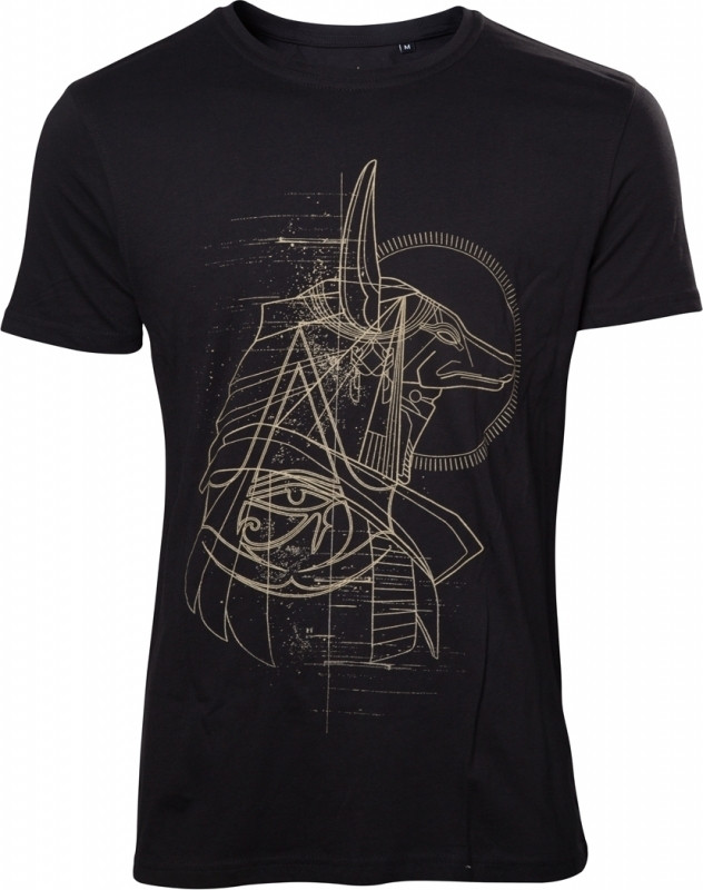 Difuzedbioworld Assasins Creed Origins Anubis Print Mens T Shirt difuzedbioworld kopen in de aanbieding Difuzedbioworld Assasins Creed Origins Anubis Print Mens T Shirt difuzedbioworld kopen in de aanbieding