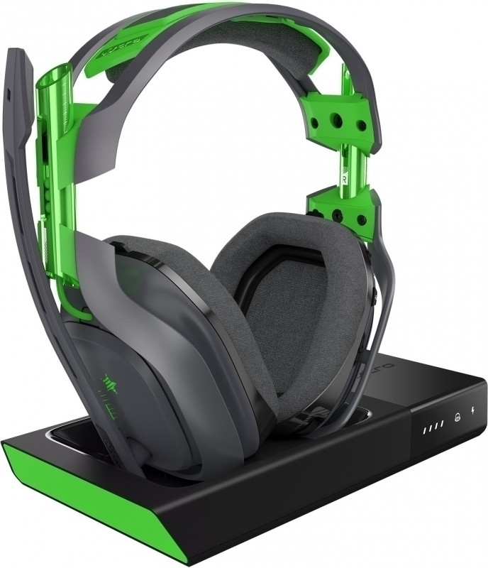 Image of Astro A50 Wireless Headset (Black/Green) 2017