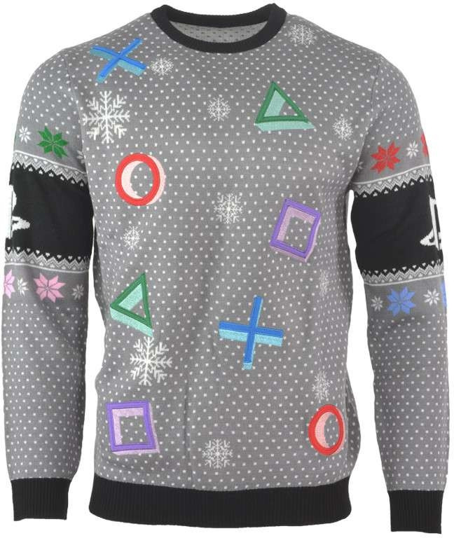 Playstation - Symbols Grey Christmas Sweater