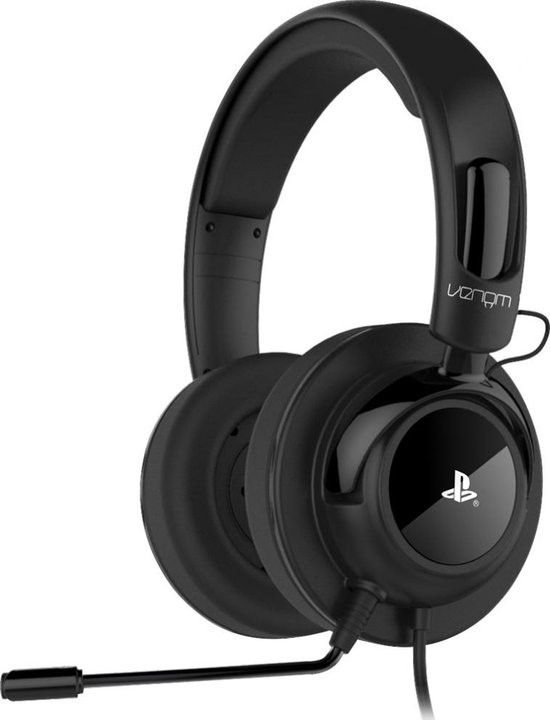 Image of Venom PS4 Vibr. Stereo Gaming Headset Black (Sony) - Venom