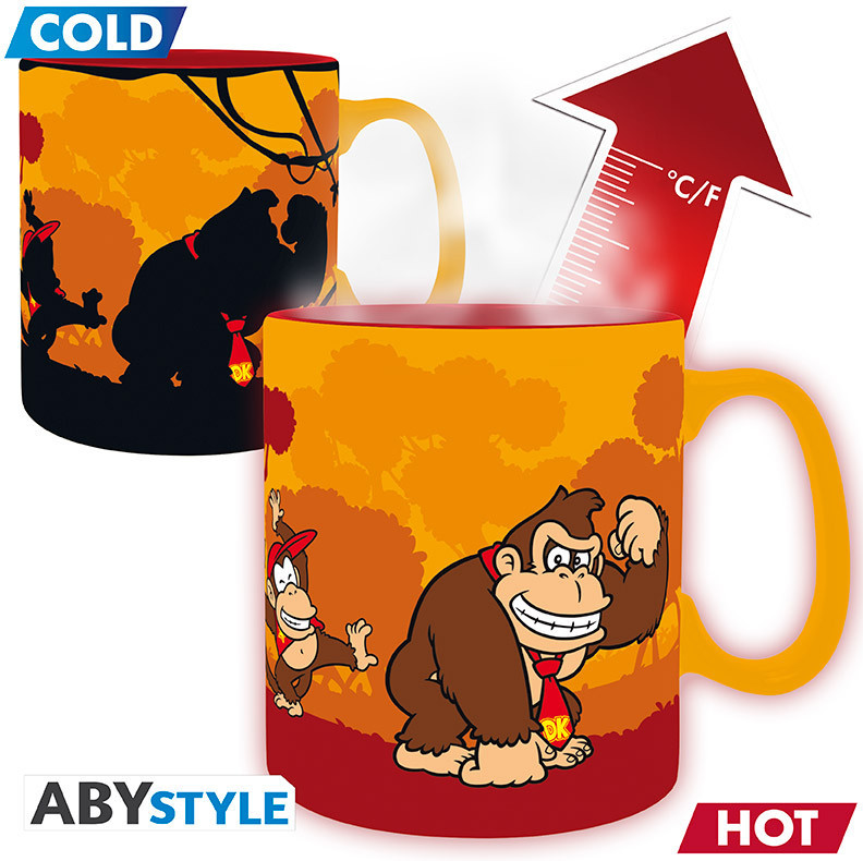 Abystyle Donkey Kong Heat Mug - Donkey Kong & Diddy Kong