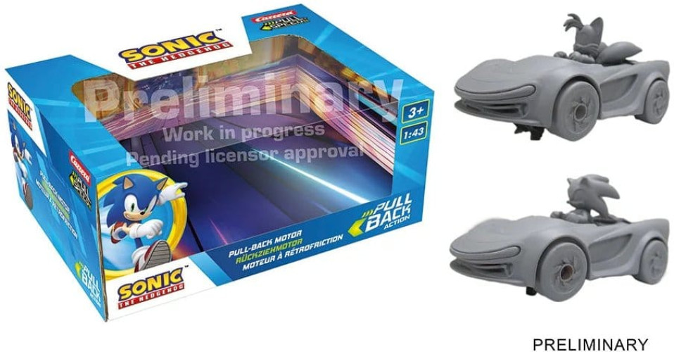 Sonic Racing: CrossWorlds Pull-Back Car - Sonic & Tails (Twinpack)