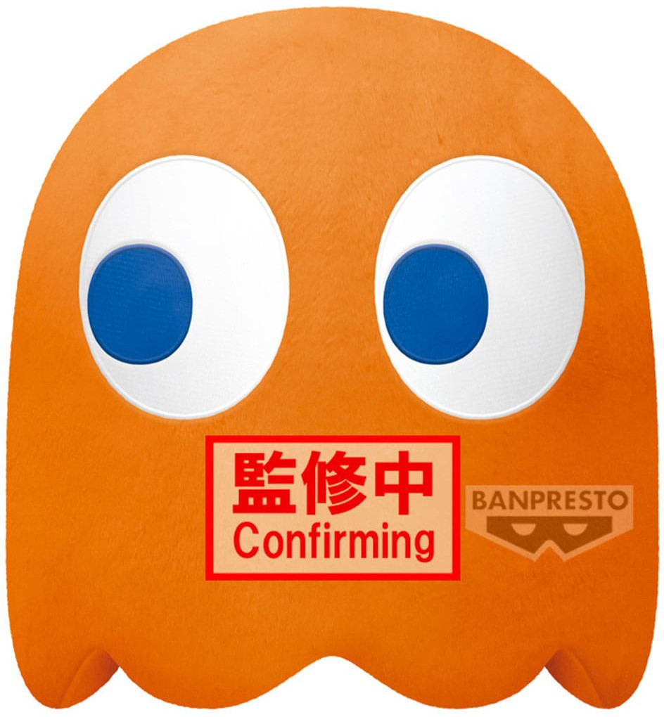 Pac-Man Super Big Pluche 31 cm - Clyde (Orange) afbeelding