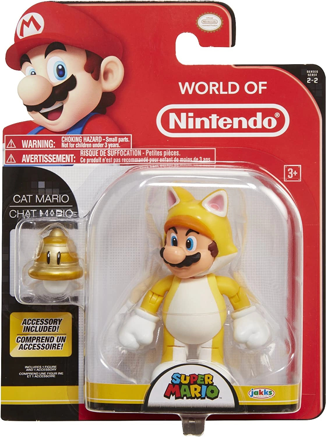 Super Mario Action Figure - Cat Mario with Super Bell