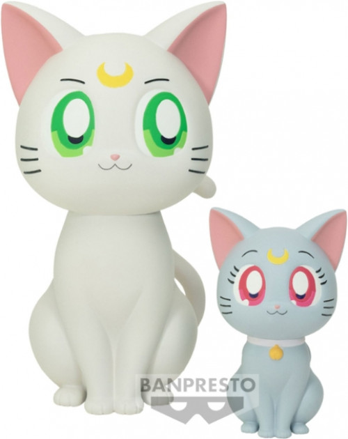 Pretty Guardian Sailor Moon Cosmos Sofvimates Figure - Artemis & Diana