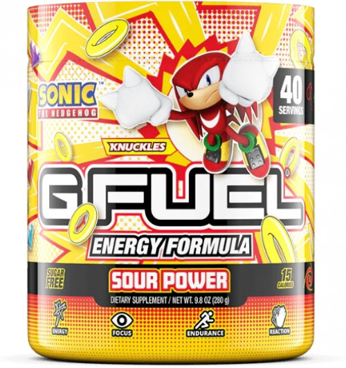GFuel Energy Formula - Sonic the Hedgehog Sour Power Tub