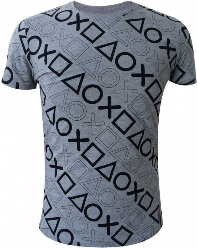Image of PlayStation - All over PlayStation Buttons T-shirt
