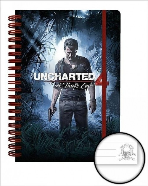 Uncharted 4 Cover A5 Notebook pyramid international kopen in de aanbieding