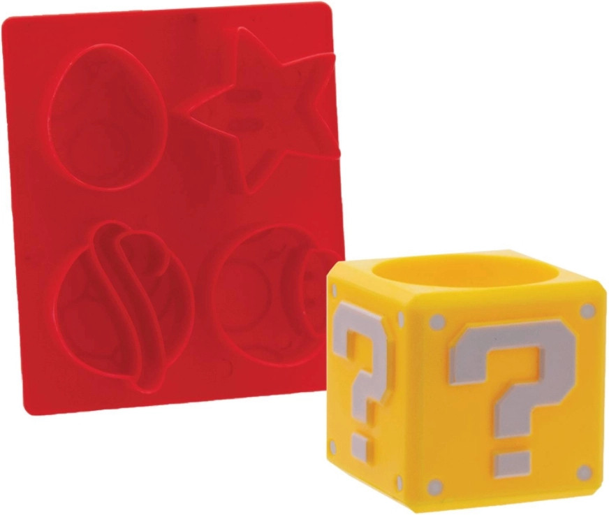 Super Mario - Question Block Egg Cup & Toast Cutter afbeelding