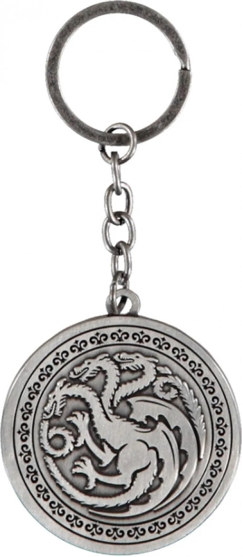 Game Of Thrones Sleutelhanger House Targaryen - House Of The Dragon Zilverkleurig