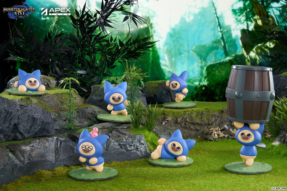 Monster Hunter Rise Trading Figure 6-Pack Blind Box - Felyne Cat afbeelding