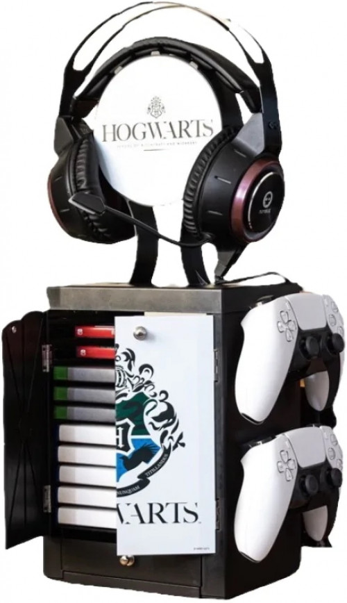 Numskull Officiele Harry Potter - Hogwarts Luxe Storage Locker voor 4 Controllers - 10 Games - Koptelefoon