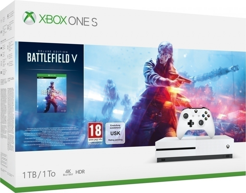 Microsoft Xbox One S Console 1 Tb Battlefield V Bundel microsoft kopen in de aanbieding